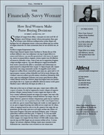 Financially Savvy Woman Newsletter